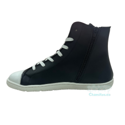 Botas Respetuosas Coqueflex adultos Negro puntera blanca 4366 Micropelle