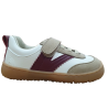 Calzado Respetuoso Coqueflex Deportivas 15503 Suede Micro 15 Salino Beige, Burdeos y Blanco