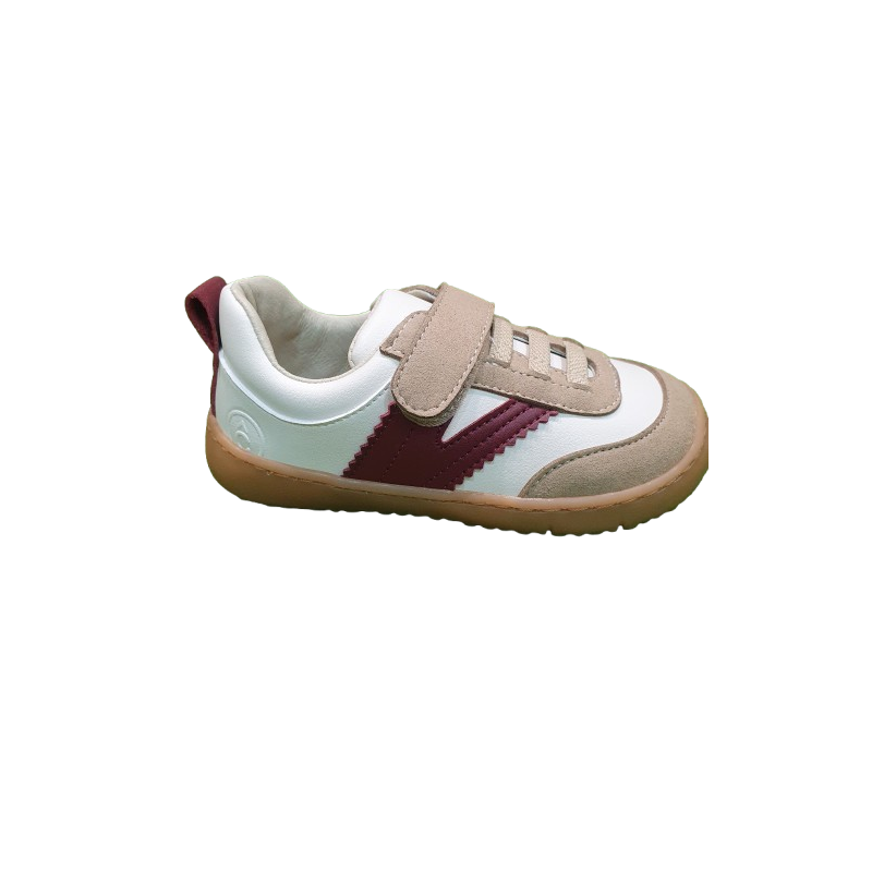 Calzado Respetuoso Coqueflex Deportivas 15503 Suede Micro 15 Salino Beige, Burdeos y Blanco