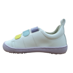 Deportivas respetuosas Coqueflex Blanco, Amarillo, Azul, Lila suela lila 15297 microfibra