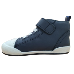 Botas respetuosas Blanditos Boston Navy Azul Marino Puntera blanca