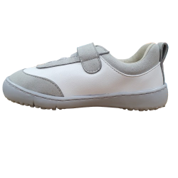 Deportivas respetuosas Coqueflex Blanco, gris y Verde aguamarina suela gris 15503 Suede Micro 15 Vapore