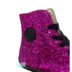 Botas Respetuosas Coqueflex adultos Brilli Brilli Fucsia oscuro puntera negra 15500ADAM GLITER FUCSIA purpurina