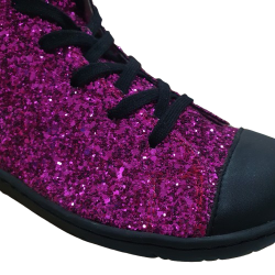 Botas Respetuosas Coqueflex adultos Brilli Brilli Fucsia oscuro puntera negra 15500ADAM GLITER FUCSIA purpurina