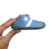 Deportivas respetuosas Andanines Azul 1 velcro estrella 242201-5 Seta Celeste Piel