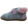 Botines respetuosos Andanines Gris y Rosa 1 velcro Piel 242901-10 Pelo