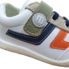 Deportivas respetuosas Andanines Blanco, Naranja, Azul, Beige 1 velcro Microfibra y Piel 242904-4