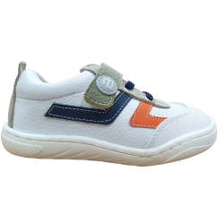 Deportivas respetuosas Andanines Blanco, Naranja, Azul, Beige 1 velcro Microfibra y Piel 242904-4