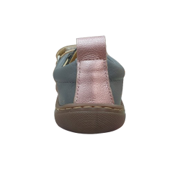 Zapatos respetuosos Andanines Gris y Rosa Metalizado Brilli 242384-12 Kobe con Eclat Gris Gum Microfibra