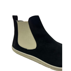 Botas tipo Chelsea Respetuosas Coqueflex Adultos Negras Suela Crema 4368