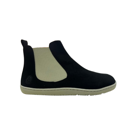 Botas tipo Chelsea Respetuosas Coqueflex Adultos Negras Suela Crema 4368