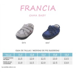 Guía de Tallas Freycoo – Baby Francia