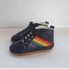 Botines Arcoiris negro con borreguito