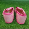 Zapatillas de casa barefoot de algodón rosa 1 velcro Pegres - BF01 Pink