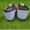 Zapatillas de casa barefoot de algodón azul 1 velcro Pegres - BF01 blue