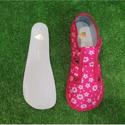 Zapatillas casa Anatomic rosa flores BAREFOOT FLOWERS B