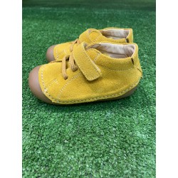 Zapatillas respetuosas Andanines Piel Dijon Mostaza 1 velcro