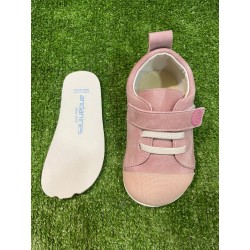 Zapatillas respetuosas Rosa Andanines Piel Pontiac Pale 1 velcro