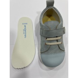 Zapatillas respetuosas Azul Andanines Piel Pontiac Celeste 1 velcro