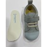 Zapatillas respetuosas Azul Andanines Piel Pontiac Celeste 1 velcro