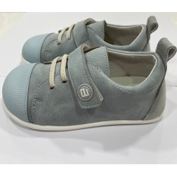 Zapatillas respetuosas Azul Andanines Piel Pontiac Celeste 1 velcro