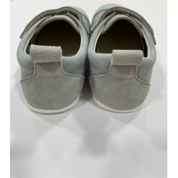 Zapatillas respetuosas Azul Andanines Piel Pontiac Celeste 1 velcro