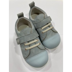 Zapatillas respetuosas Azul Andanines Piel Pontiac Celeste 1 velcro