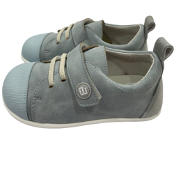 Zapatillas respetuosas Azul Andanines Piel Pontiac Celeste 1 velcro