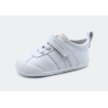 Calzado respetuoso Blanditos Iris Blanco liso 1 velcro piel