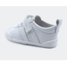 Calzado respetuoso Blanditos Iris Blanco liso 1 velcro piel