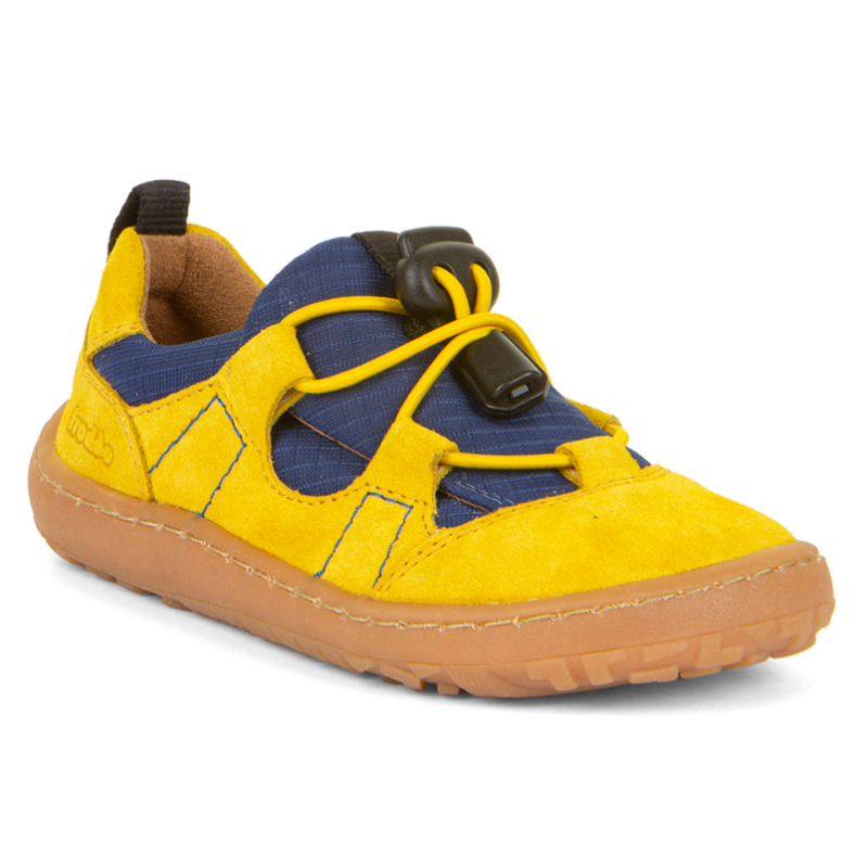 Zapatillas respetuosas Froddo track Amarillo y azul sin cordones G3130243-3