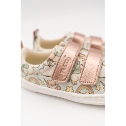 Calzado respetuoso Nens textil unicornios 9110-R SEA/KOB KIDS 314/NUDE