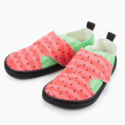 Zapatillas respetuosas Baby Lobitos Sandía Verde rojo negro hidrófugas