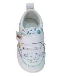 Deportivas respetuosas Zapy Blanco Arcoiris Dinosaurios 1 velcro AG201401 BLANCO