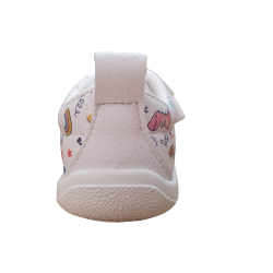 Deportivas respetuosas Zapy Blanco Arcoiris Dinosaurios 1 velcro AG201401 BLANCO