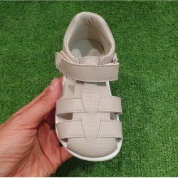 Sandalias respetuosas Piruflex Gris microfibra PF306-4