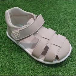 Sandalias respetuosas Piruflex Gris microfibra PF306-4