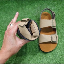 Sandalias barefoot adultos BIOWORLD CHAD TAUPE veganas