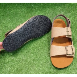 Sandalias barefoot adultos BIOWORLD CHAD TAUPE veganas