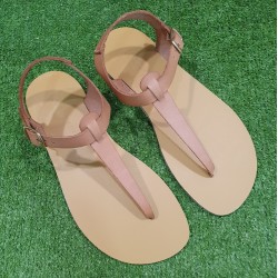 Sandalias respetuosas Coqueflex 15276 Nude Vaqueta microfibra Marron