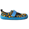 Calzado respetuoso Poppis Leopardo animal Print azul, amarillo y negro