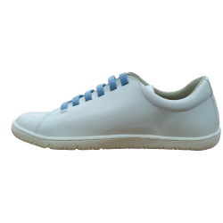 Calzado respetuoso Coqueflex Adultos Blanco cordones Azules Microfibra 4364 ONMICRO