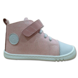 Botas respetuosas Piruflex Gliter rosa PF186-3 Brilli puntera blanca