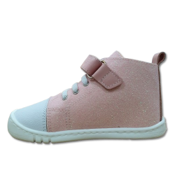 Botas respetuosas Piruflex Gliter rosa PF186-3 Brilli puntera blanca