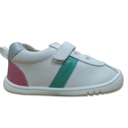 Calzado respetuoso Piruflex Blanco, Rosa, Verde, Plata Microfibra PF178-1